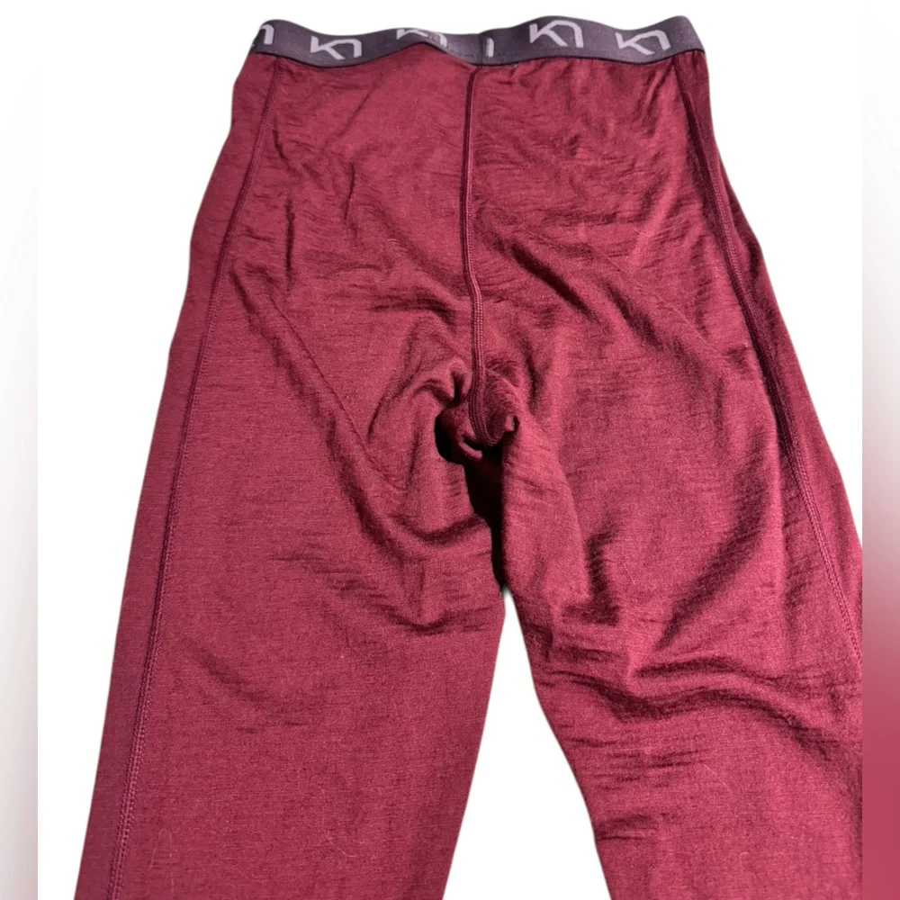 Kari Traa Klara High-Waisted Wool Base Layer Pants Wool Ski Leggings Small